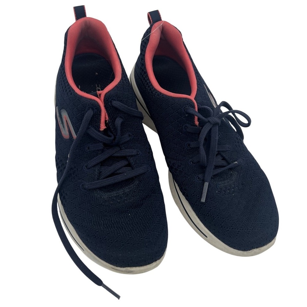 Skechers Arch Fit Go Walk Women's Navy Coral Athletic‎ Walking Shoes US 7.5